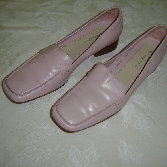 Etienne Aigner Pale Pink Leather Loafer - Picture 2 of 7